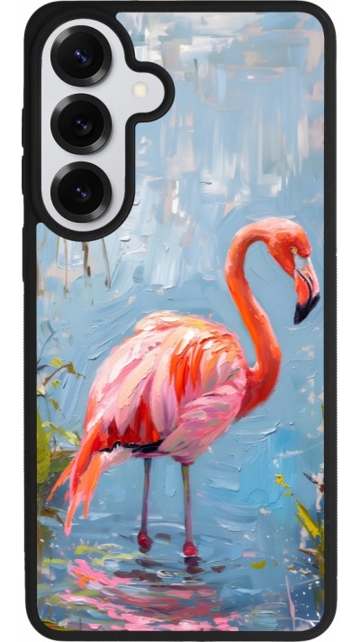 Coque Samsung Galaxy S26+ - Silicone rigide noir Paint Flamingo