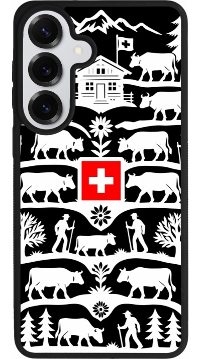Coque Samsung Galaxy S26+ - Silicone rigide noir Poya Suisse 3 noir