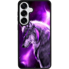 Coque Samsung Galaxy S26+ - Silicone rigide noir Purple Sky Wolf