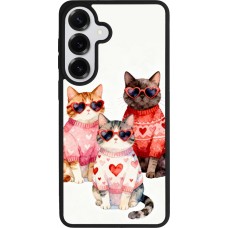 Coque Samsung Galaxy S26+ - Silicone rigide noir Saint Valentines Day 26 Cat Love