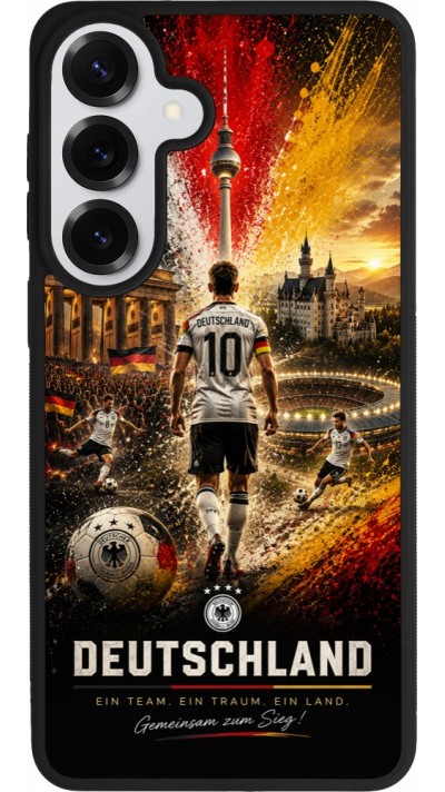 Samsung Galaxy S26+ Case Hülle - Silikon schwarz Fussball Deutschland splash 2026
