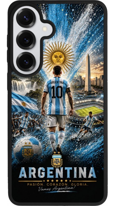 Samsung Galaxy S26+ Case Hülle - Silikon schwarz Fussball Argentinien splash 2026