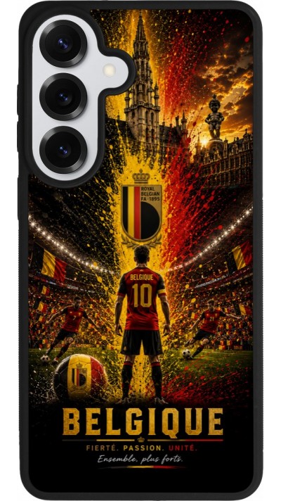 Samsung Galaxy S26+ Case Hülle - Silikon schwarz Fussball Belgien splash 2026