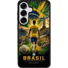 Samsung Galaxy S26+ Case Hülle - Silikon schwarz Fussball Brasilien splash 2026