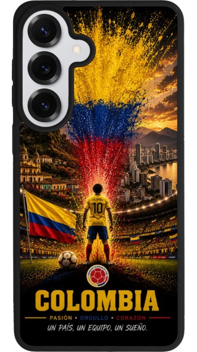 Samsung Galaxy S26+ Case Hülle - Silikon schwarz Fussball Kolumbien splash 2026