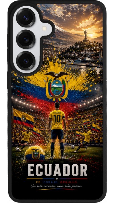 Samsung Galaxy S26+ Case Hülle - Silikon schwarz Fussball Ecuador splash 2026