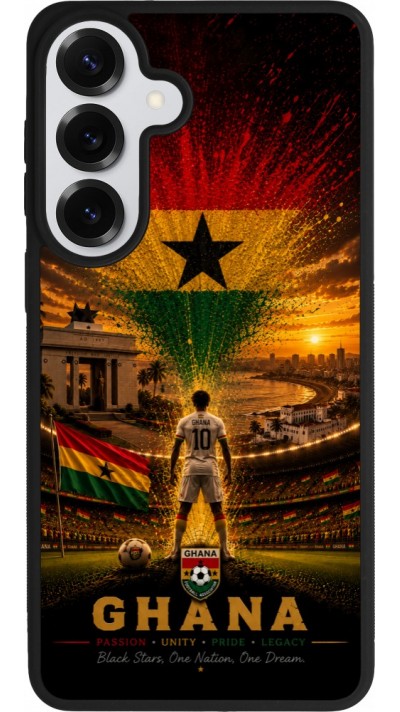Samsung Galaxy S26+ Case Hülle - Silikon schwarz Fussball Ghana splash 2026