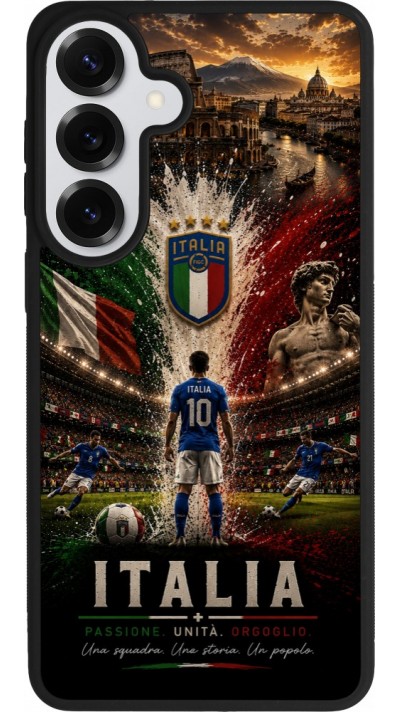 Samsung Galaxy S26+ Case Hülle - Silikon schwarz Fussball Italien splash 2026