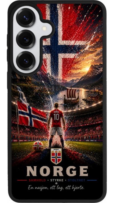 Samsung Galaxy S26+ Case Hülle - Silikon schwarz Fussball Norwegen splash 2026