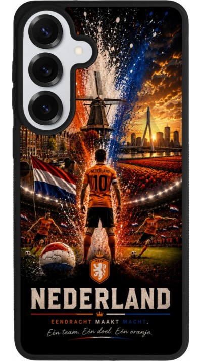 Samsung Galaxy S26+ Case Hülle - Silikon schwarz Fussball Niederlande splash 2026