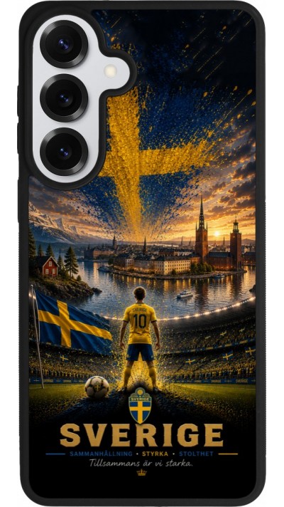 Samsung Galaxy S26+ Case Hülle - Silikon schwarz Fussball Schweden splash 2026