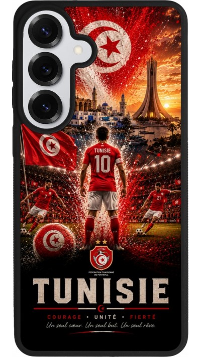 Samsung Galaxy S26+ Case Hülle - Silikon schwarz Fussball Tunesien splash 2026
