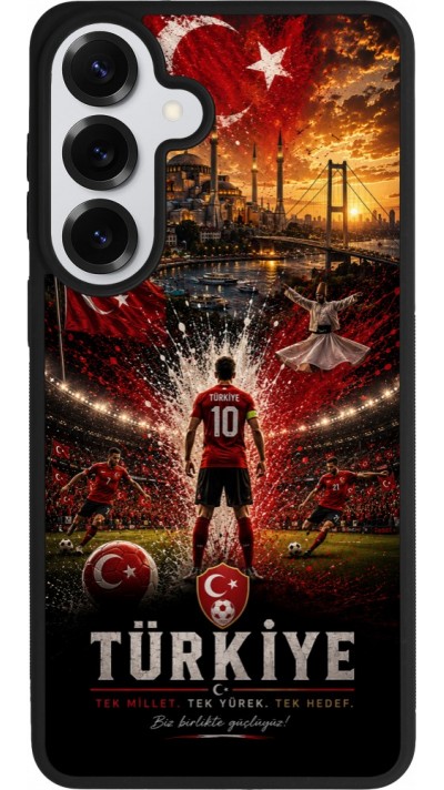 Samsung Galaxy S26+ Case Hülle - Silikon schwarz Fussball Türkei splash 2026