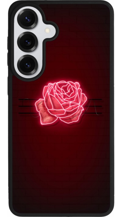 Coque Samsung Galaxy S26+ - Silicone rigide noir Spring 23 neon rose