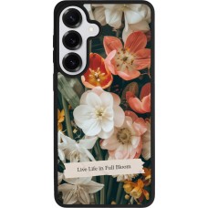 Coque Samsung Galaxy S26+ - Silicone rigide noir Full Bloom Spring 2026