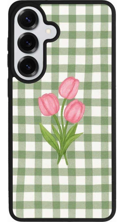 Samsung Galaxy S26+ Case Hülle - Silikon schwarz Green vichy tulips 2026