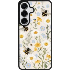 Coque Samsung Galaxy S26+ - Silicone rigide noir Pattern bees Spring 2026