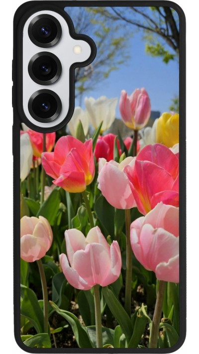 Samsung Galaxy S26+ Case Hülle - Silikon schwarz Tulips 2026