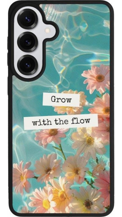 Coque Samsung Galaxy S26+ - Silicone rigide noir Summer 2025 Grow with the flow