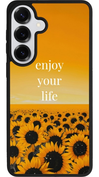 Samsung Galaxy S26+ Case Hülle - Silikon schwarz Summer 2026 Enjoy your life