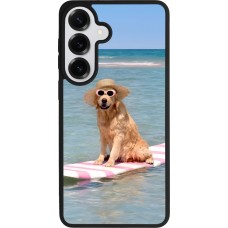 Coque Samsung Galaxy S26+ - Silicone rigide noir Summer Dog on Paddle