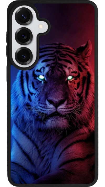 Coque Samsung Galaxy S26+ - Silicone rigide noir Tiger Blue Red