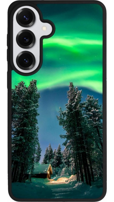 Samsung Galaxy S26+ Case Hülle - Silikon schwarz Winter 22 Northern Lights