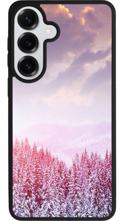 Samsung Galaxy S26+ Case Hülle - Silikon schwarz Winter 22 Pink Forest