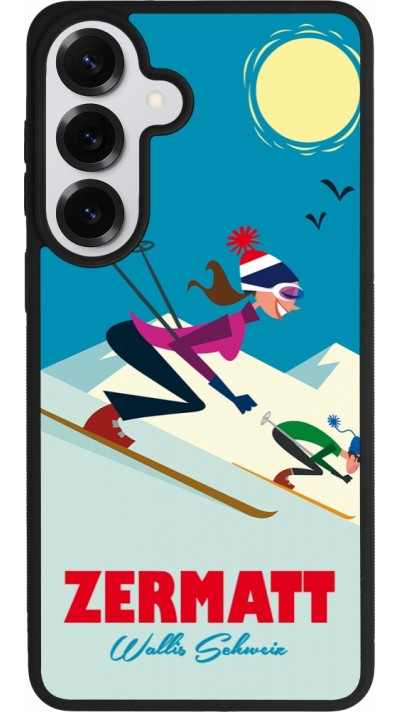 Samsung Galaxy S26+ Case Hülle - Silikon schwarz Zermatt Ski Downhill