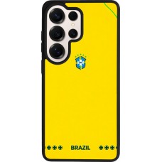 Coque Samsung Galaxy S26 Ultra - Silicone rigide noir Maillot de football Bresil 2026 personnalisable