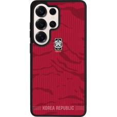 Coque Samsung Galaxy S26 Ultra - Silicone rigide noir Maillot de football Corée du Sud 2026 personnalisable