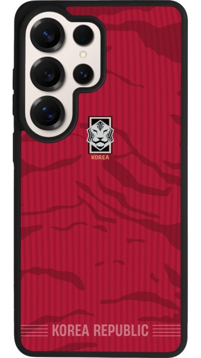 Coque Samsung Galaxy S26 Ultra - Silicone rigide noir Maillot de football Corée du Sud 2026 personnalisable