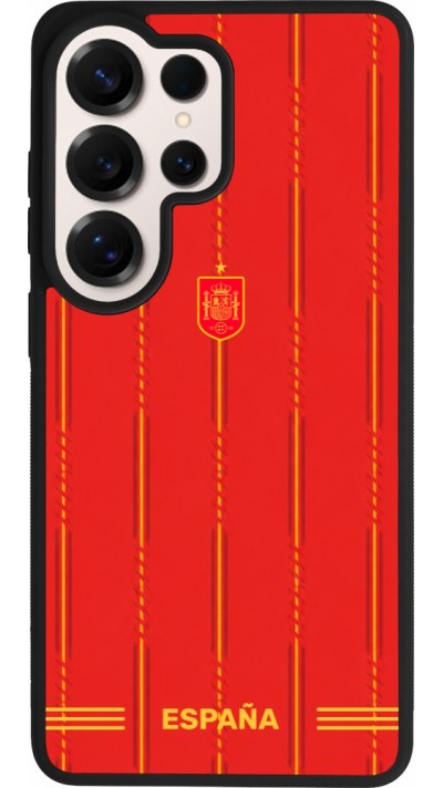 Coque Samsung Galaxy S26 Ultra - Silicone rigide noir Maillot de football Espagne 2026 personnalisable