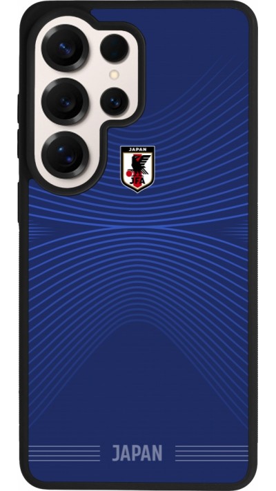 Coque Samsung Galaxy S26 Ultra - Silicone rigide noir Maillot de football Japon 2026 personnalisable