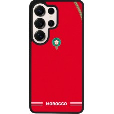 Coque Samsung Galaxy S26 Ultra - Silicone rigide noir Maillot de football Maroc 2026 personnalisable