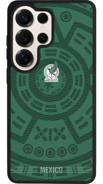 Coque Samsung Galaxy S26 Ultra - Silicone rigide noir Maillot de football Mexique 2026 personnalisable