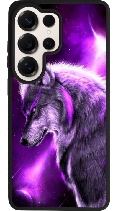 Coque Samsung Galaxy S26 Ultra - Silicone rigide noir Purple Sky Wolf