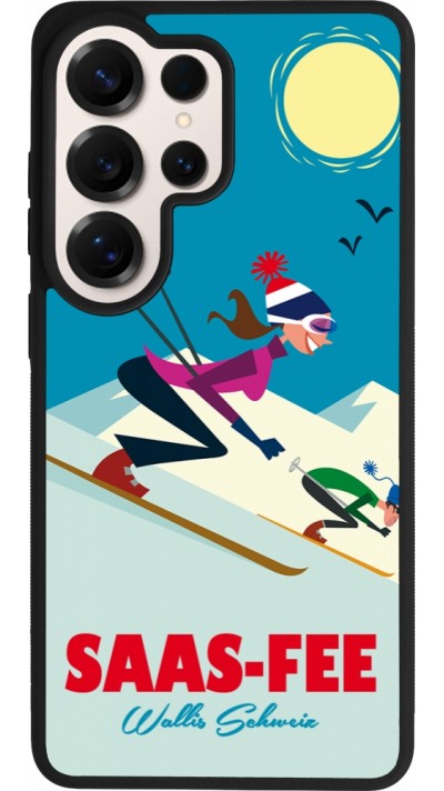 Coque Samsung Galaxy S26 Ultra - Silicone rigide noir Saas-Fee Ski Downhill