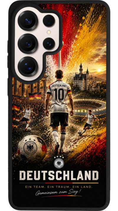 Samsung Galaxy S26 Ultra Case Hülle - Silikon schwarz Fussball Deutschland splash 2026
