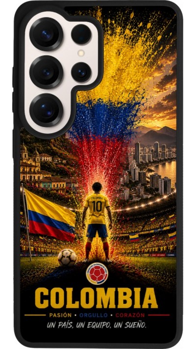 Samsung Galaxy S26 Ultra Case Hülle - Silikon schwarz Fussball Kolumbien splash 2026