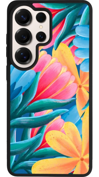 Coque Samsung Galaxy S26 Ultra - Silicone rigide noir Spring 23 colorful flowers