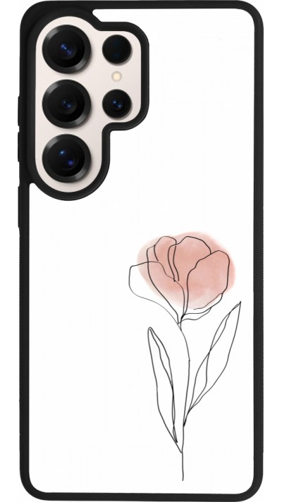 Coque Samsung Galaxy S26 Ultra - Silicone rigide noir Spring 23 minimalist flower