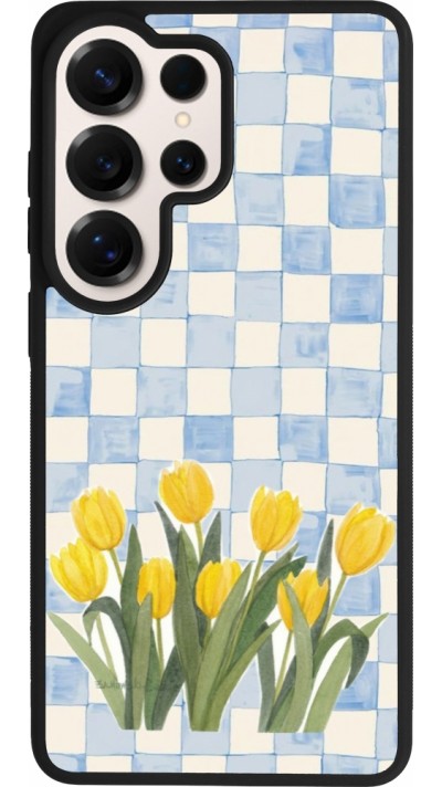 Samsung Galaxy S26 Ultra Case Hülle - Silikon schwarz Blue vichy tulips 2026