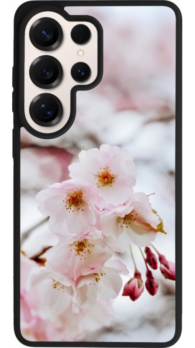 Samsung Galaxy S26 Ultra Case Hülle - Silikon schwarz Cherry tree 2026