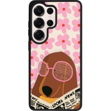 Samsung Galaxy S26 Ultra Case Hülle - Silikon schwarz Dog with newspaper 2026