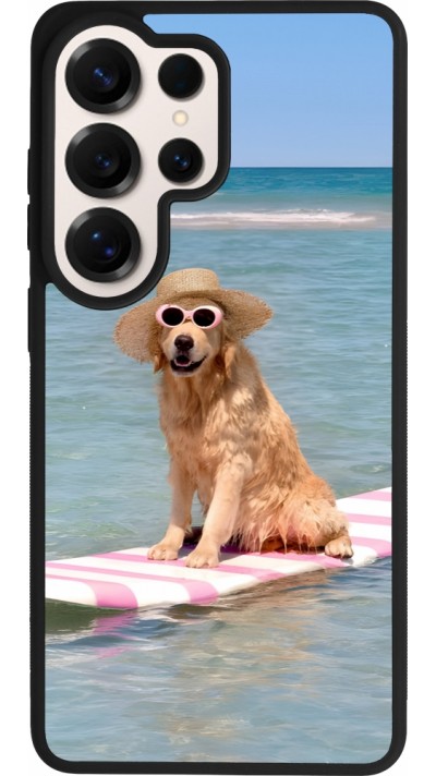 Coque Samsung Galaxy S26 Ultra - Silicone rigide noir Summer Dog on Paddle