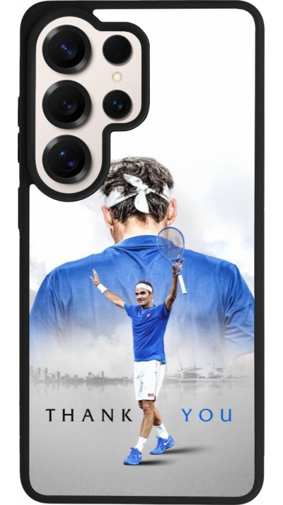 Coque Samsung Galaxy S26 Ultra - Silicone rigide noir Thank you Roger