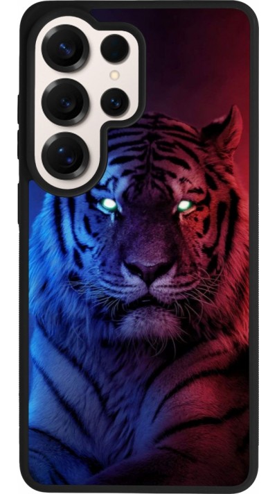 Coque Samsung Galaxy S26 Ultra - Silicone rigide noir Tiger Blue Red