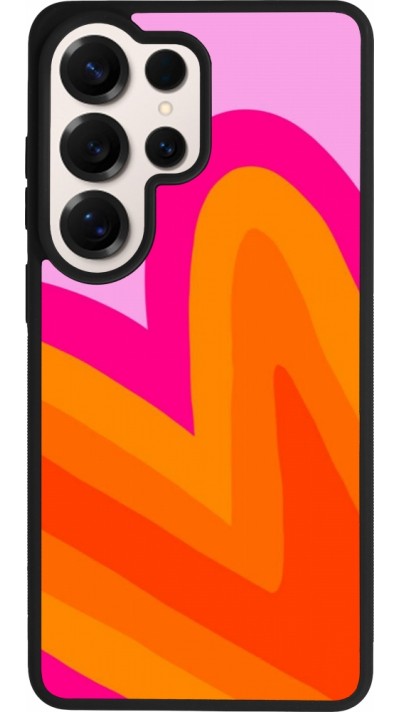 Samsung Galaxy S26 Ultra Case Hülle - Silikon schwarz Valentine 2024 heart gradient
