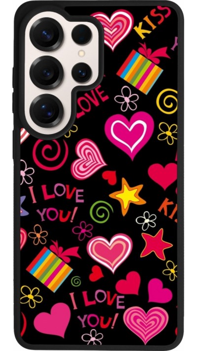 Samsung Galaxy S26 Ultra Case Hülle - Silikon schwarz Valentine 2023 love symbols